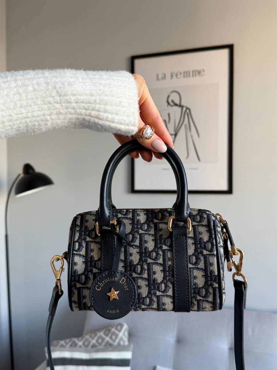 Dior Groove 20-Tas Blauwe Dior Oblique-Jacquard Vrouw - 6