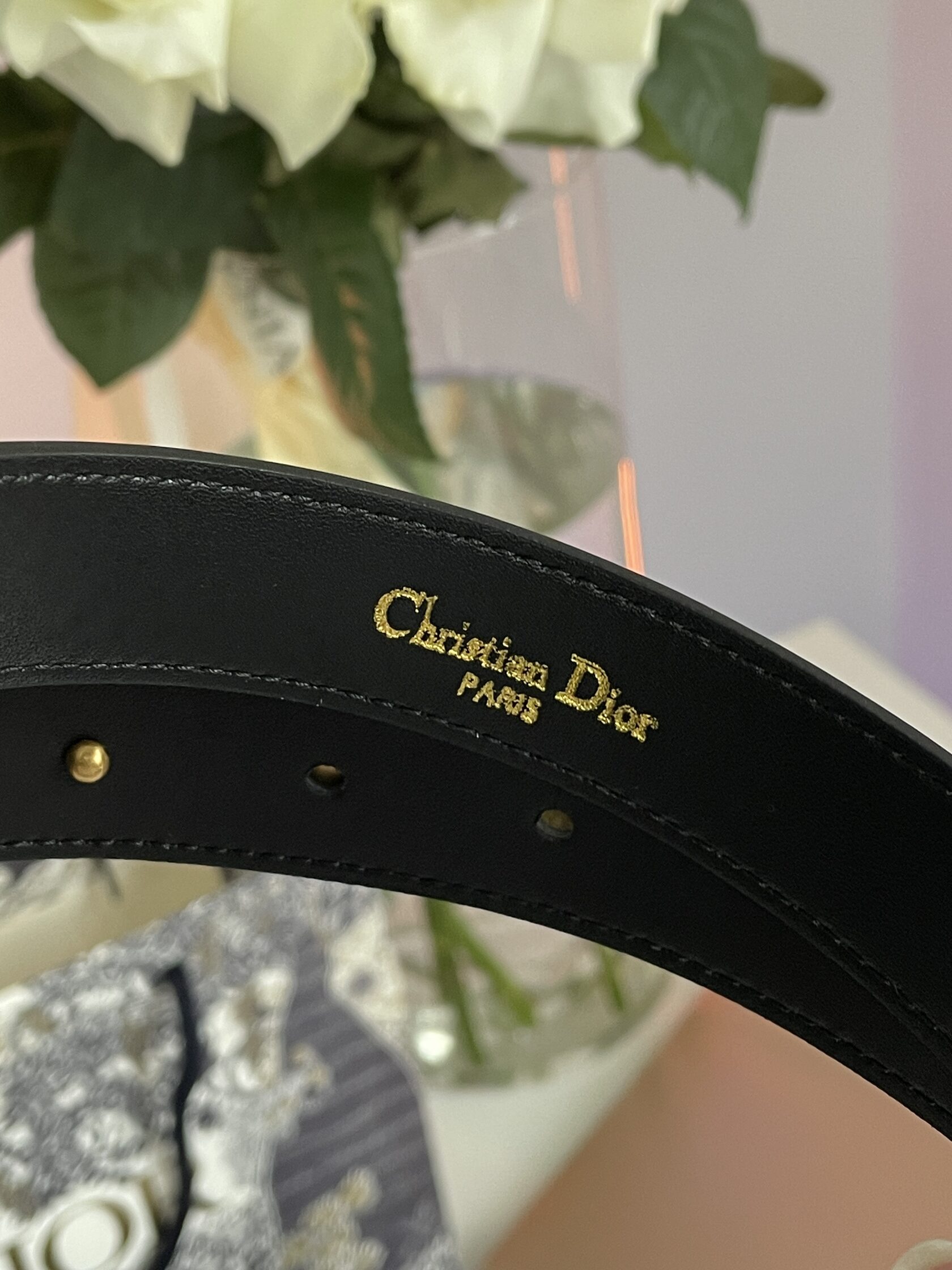 Dior JA-D-Fence Belt Black Smooth Calfskin - 9