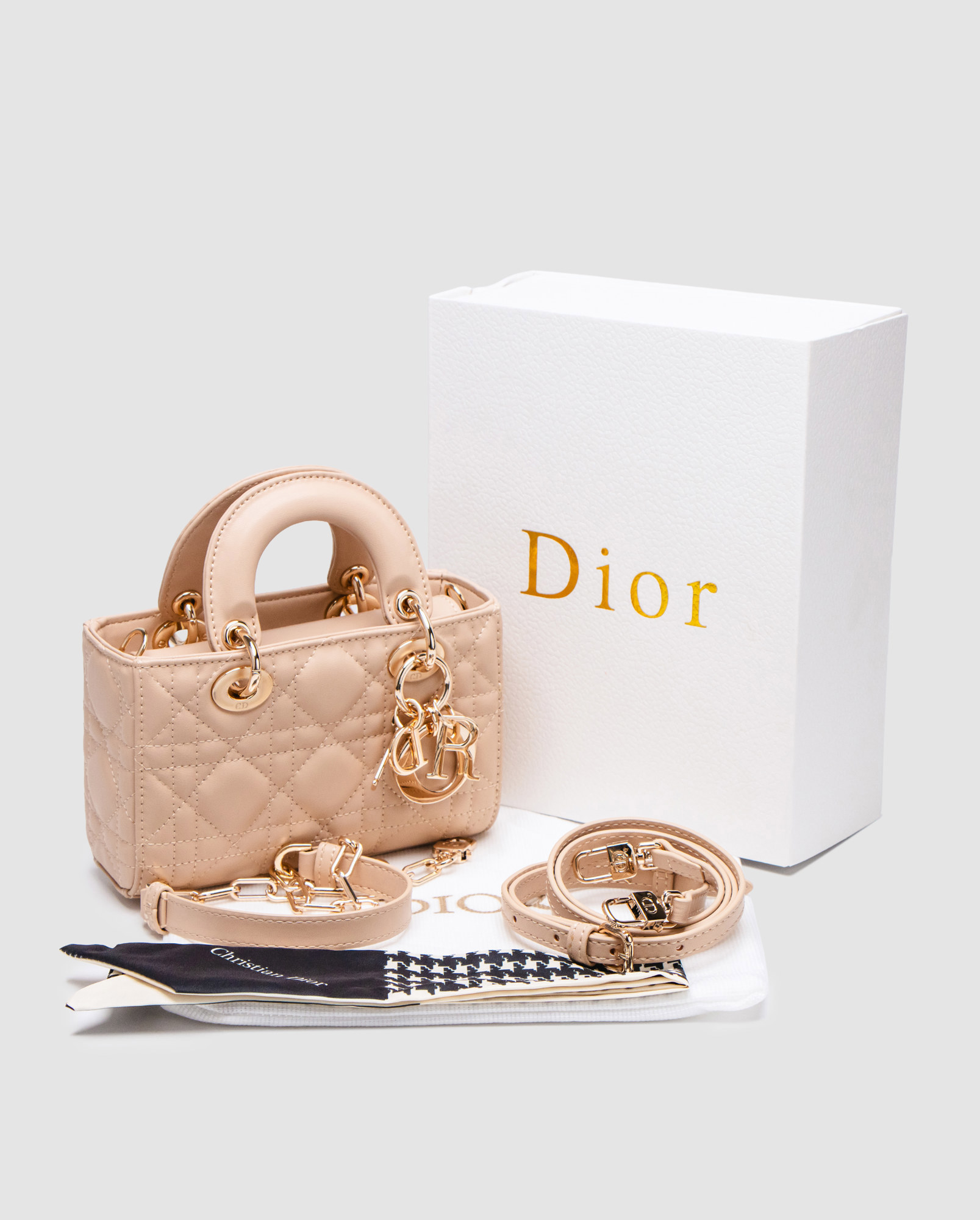 Dior Lady D-Joy Micro Bag Beige - 8