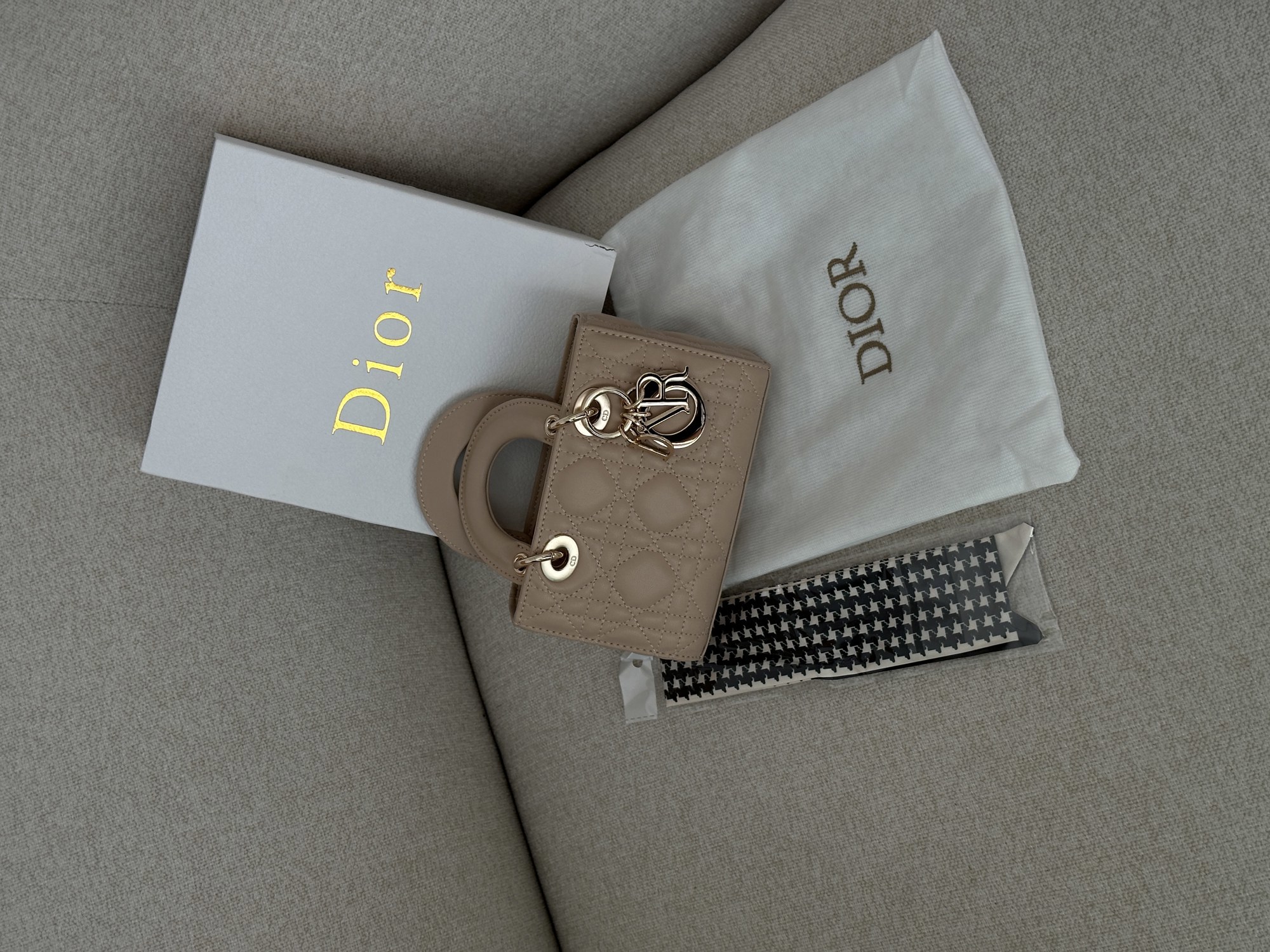 Dior Lady D-Joy Micro Bag Beige - 14