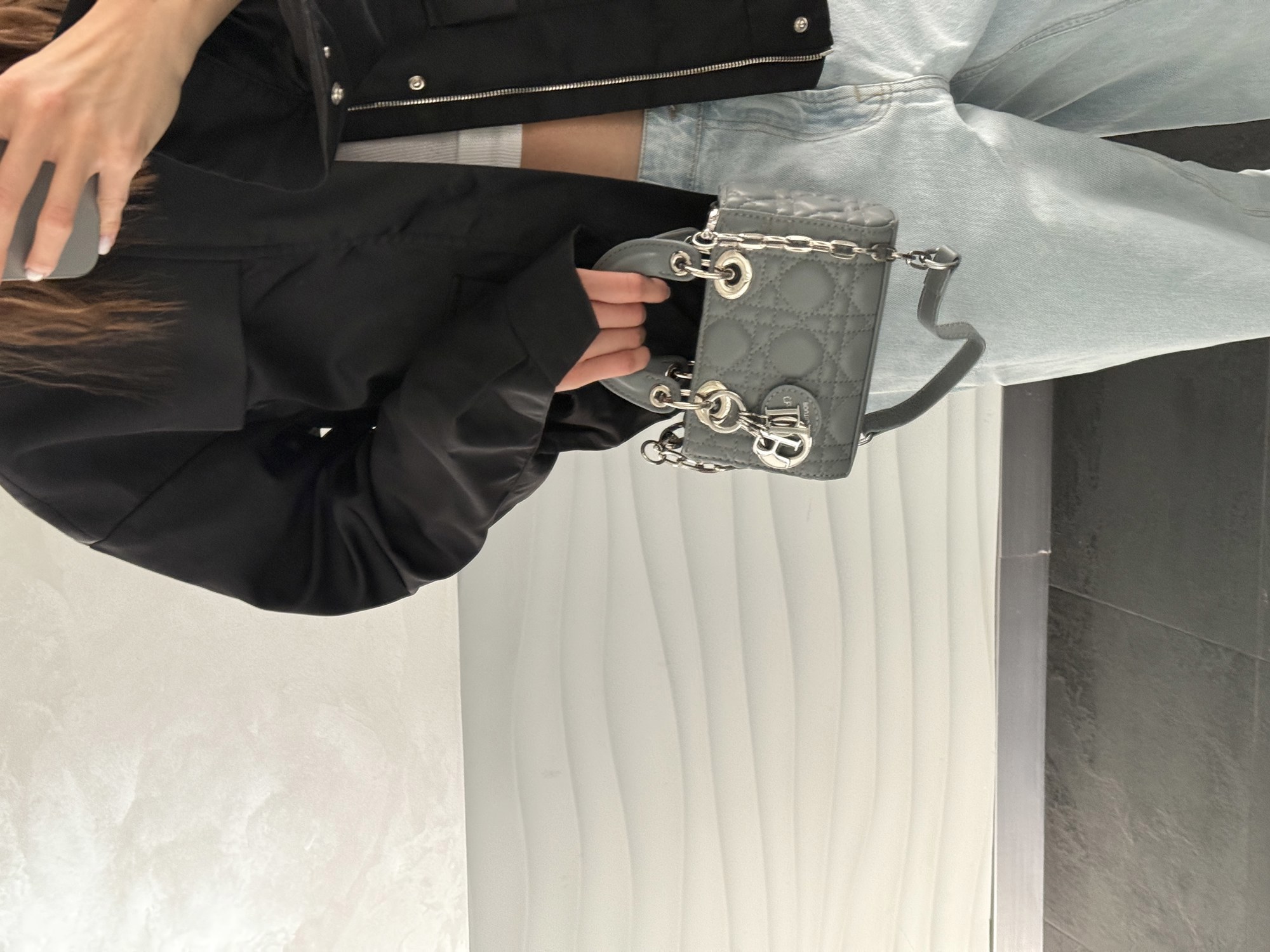 Dior Lady D-Joy Micro Bag Grey [оригінальна коробка] - 5