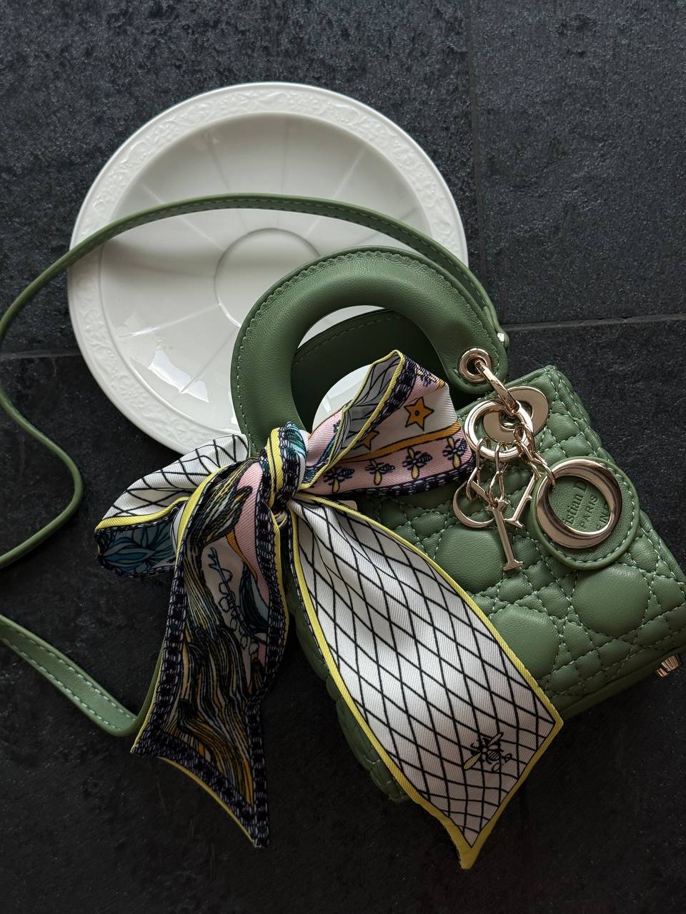 Dior Lady D-Joy Mikro Bag Green - 6