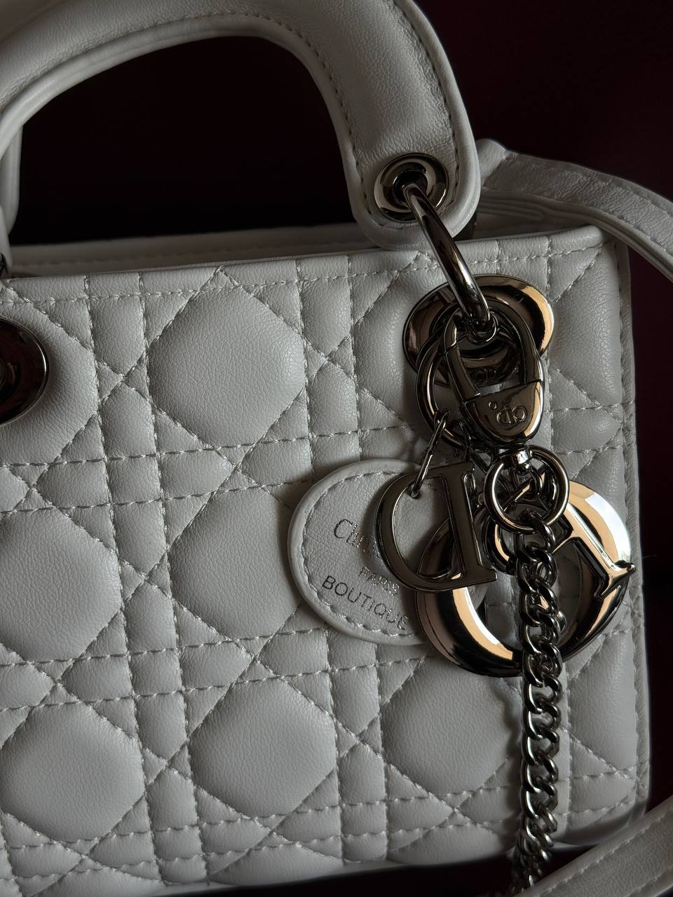Dior Lady D-Joy Mikro Bag White - 10
