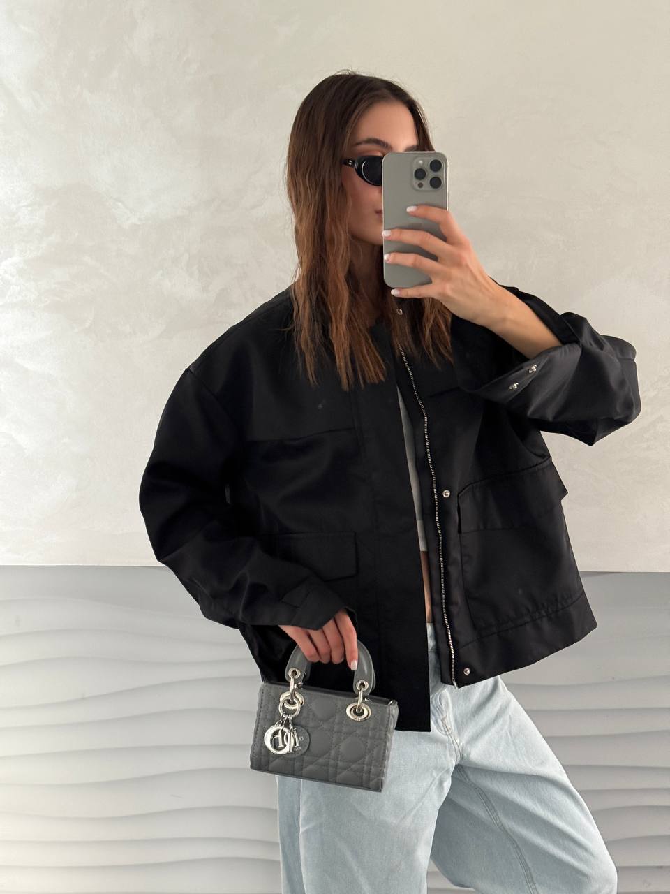 Dior Lady D-Joy Small Bag Grey - 4