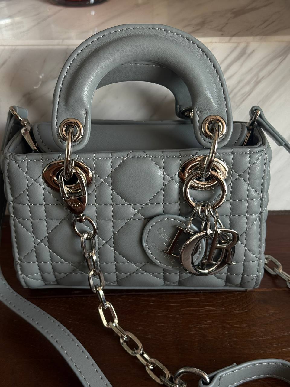 Dior Lady D-Joy Small Bag Grey - 7