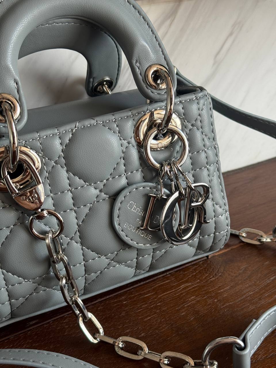 Dior Lady D-Joy Small Bag Grey - 8