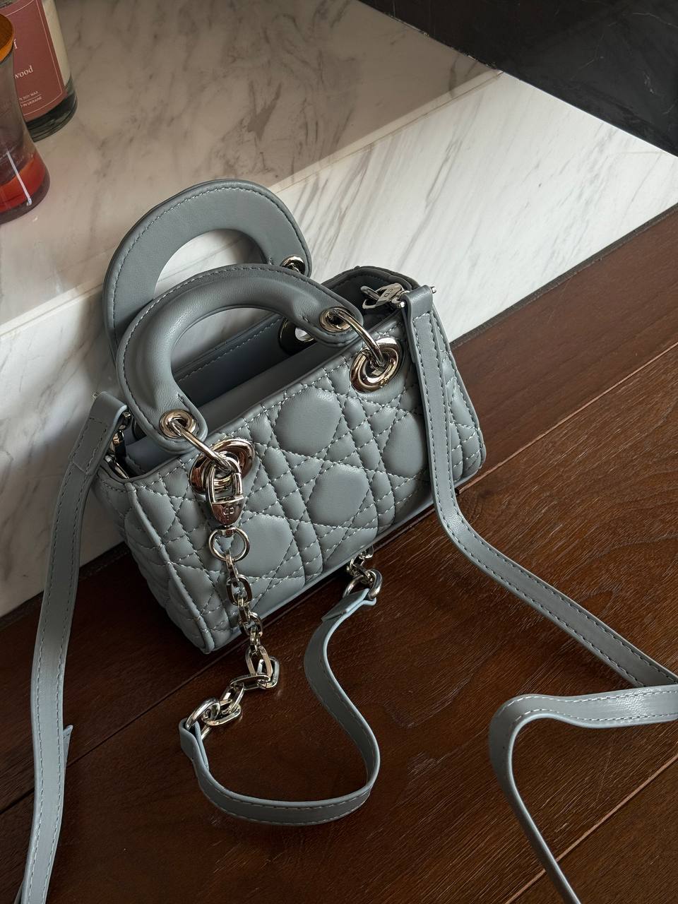 Dior Lady D-Joy Small Bag Grey - 9