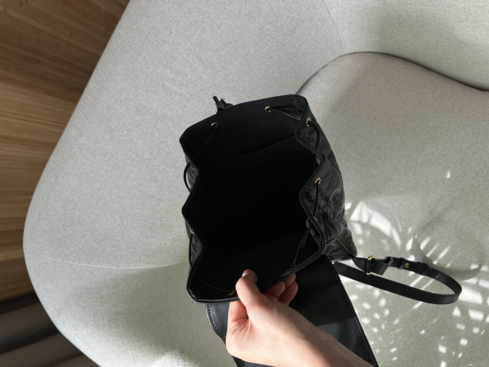 Dior Medium Caro Backpack Black Macrocannage Lambskin - 15