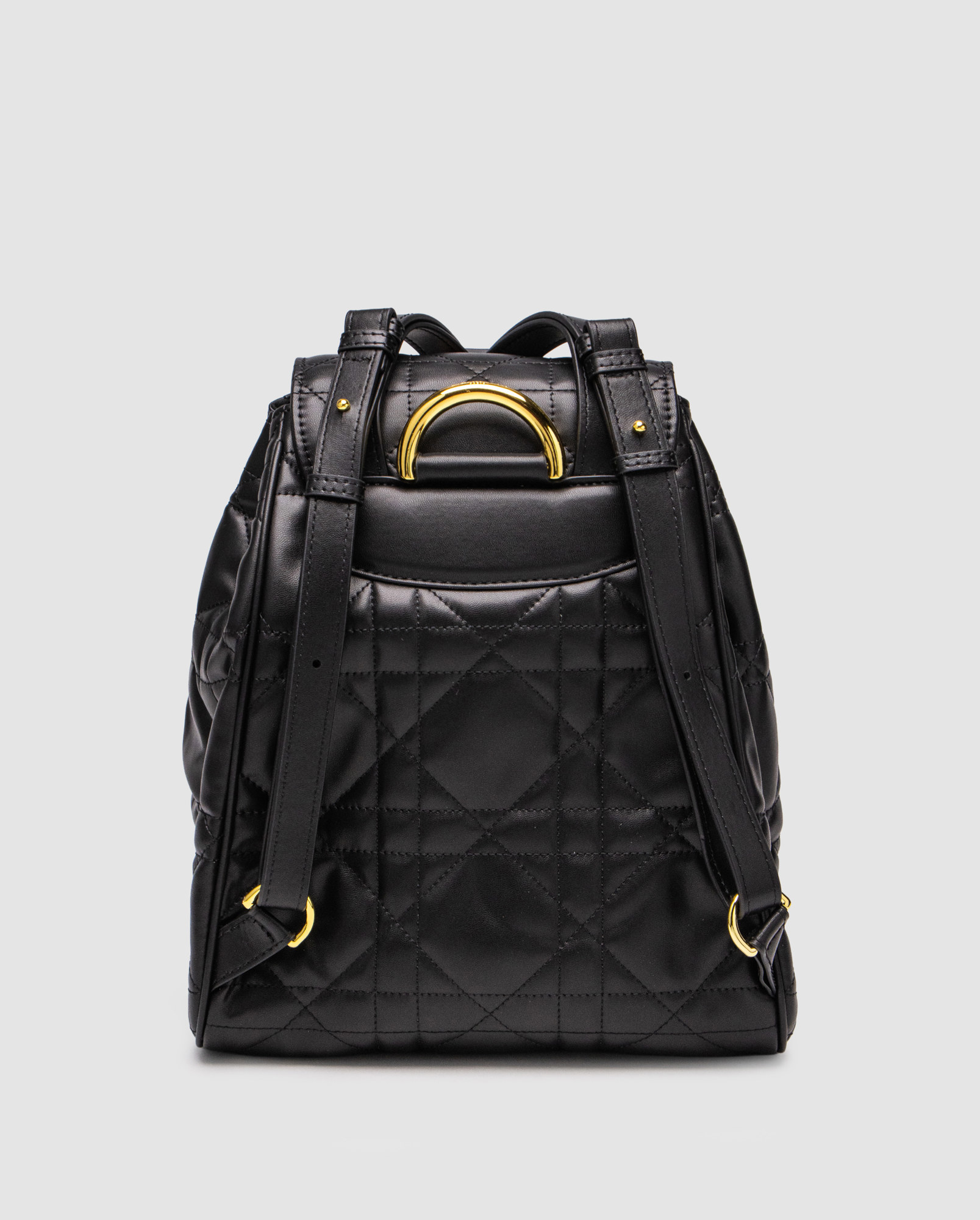 Dior Medium Caro Backpack Black Macrocannage Lambskin - 2