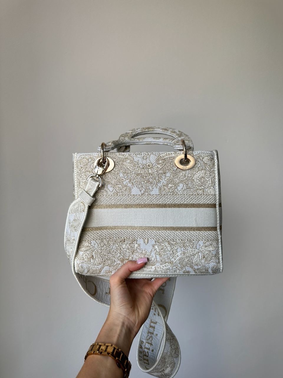 Dior Medium Lady D-Lite Bag Toile de Jouy Embroidery - 5