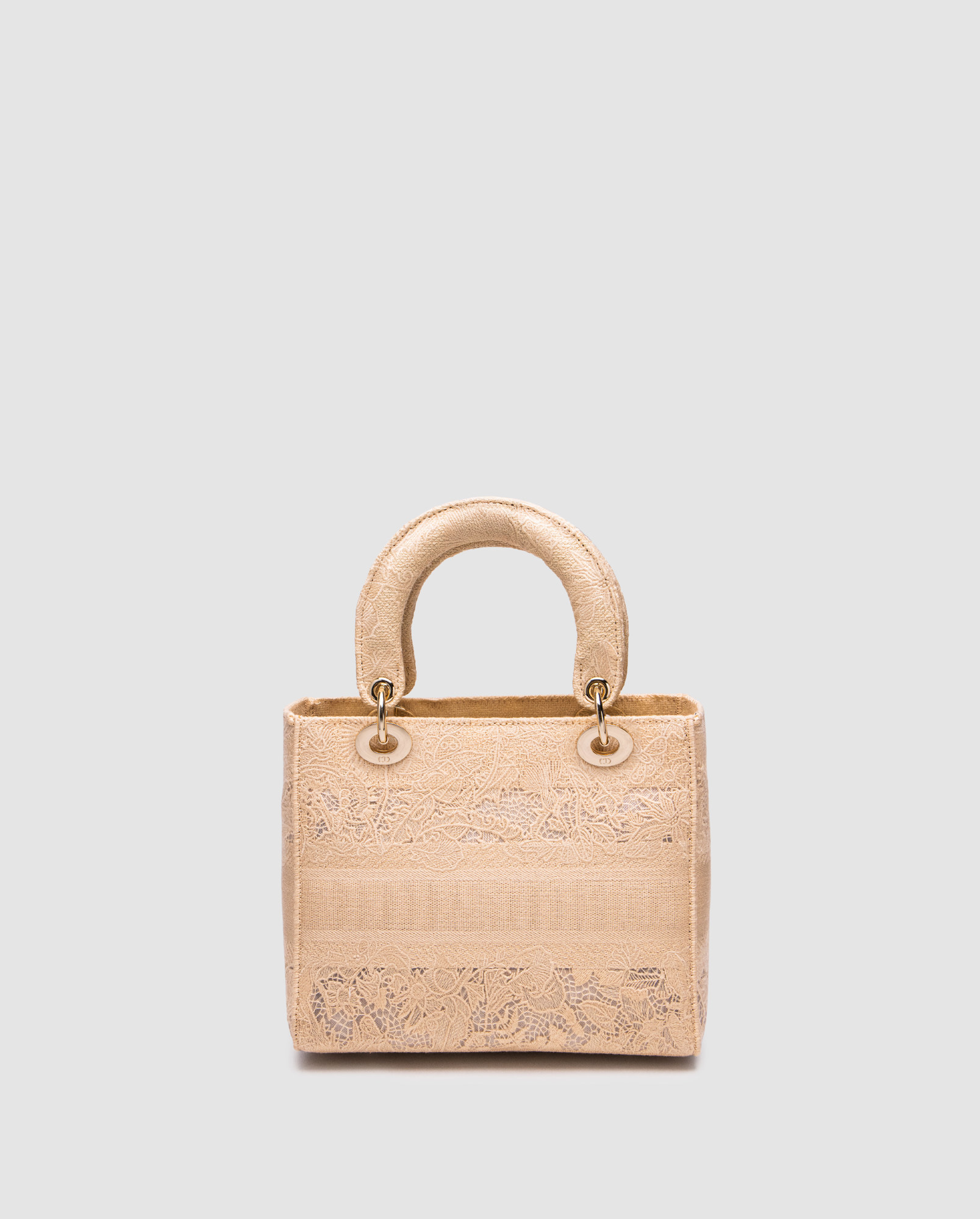 Dior Medium Lady D-Lite Bag Toile de Jouy Sauvage Lace Beige/Bl - 2