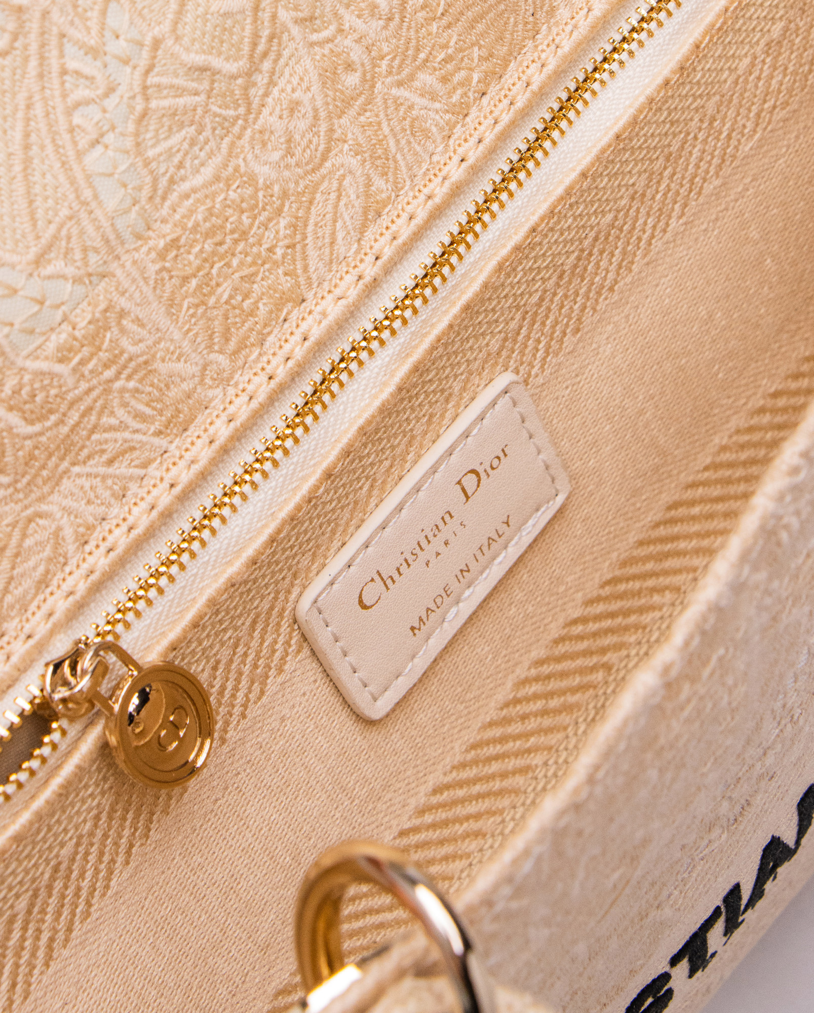 Dior Medium Lady D-Lite Bag Toile de Jouy Sauvage Lace Beige/Bl - 5