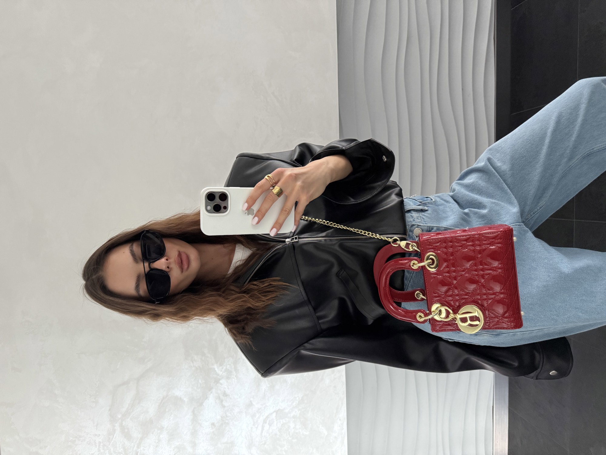 Dior Mini Lady Dior Bag Red [оригінальна бренд коробка] - 15