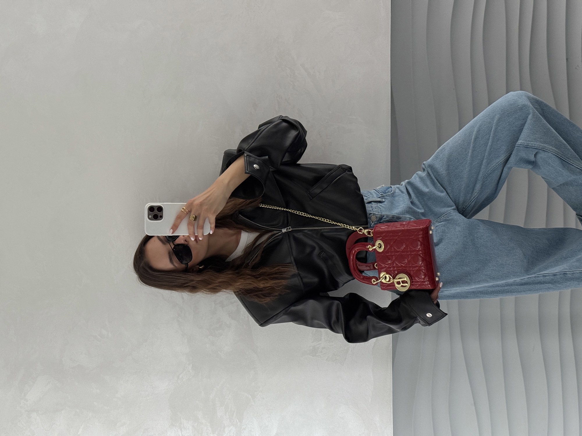 Dior Mini Lady Dior Bag Red [оригінальна бренд коробка] - 14