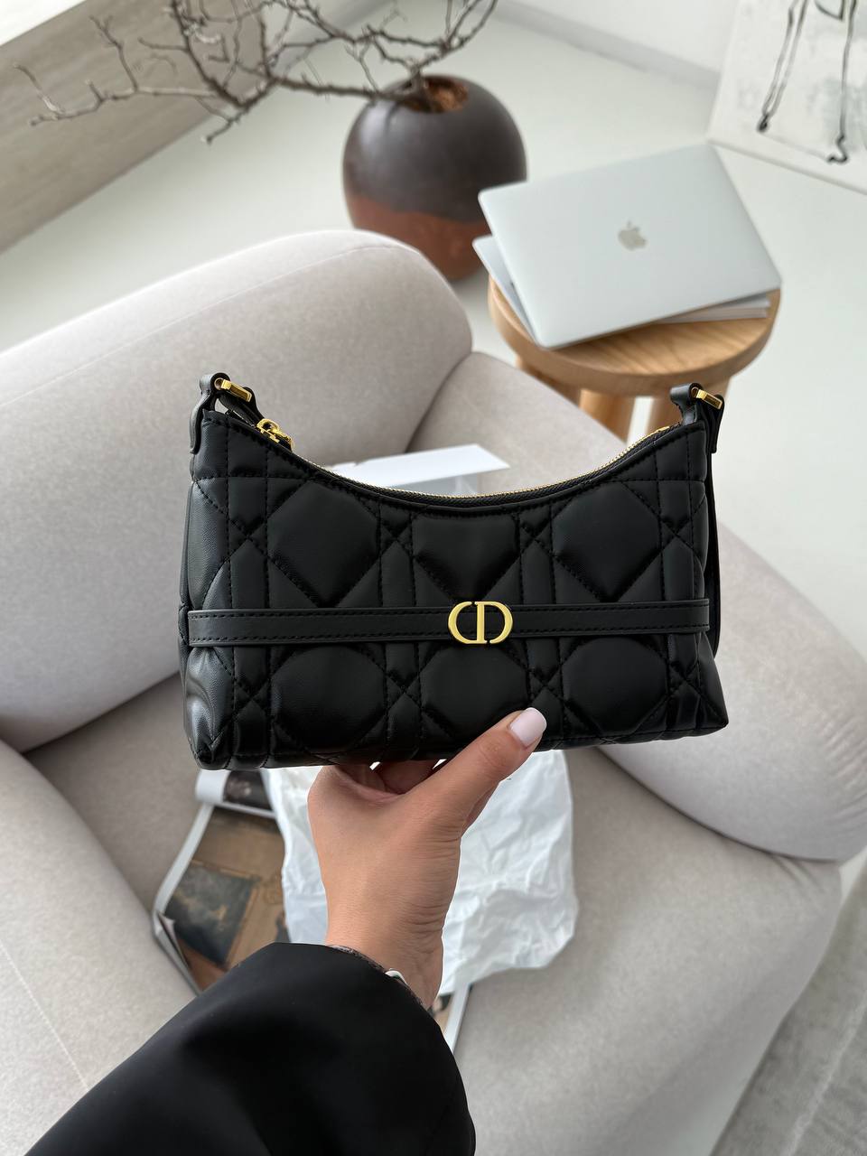 Dior Miss Caro Cigale Mini Bag Black - 4