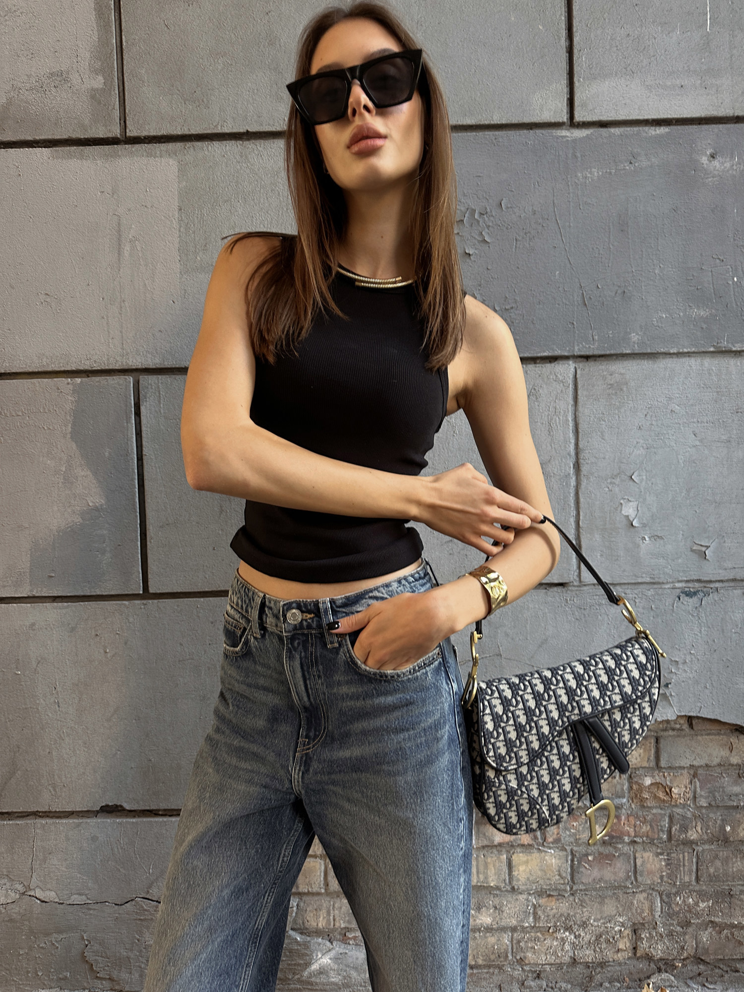 Dior Saddle Bag with Strap Blue Dior Oblique Jacquard [звичайн - 11