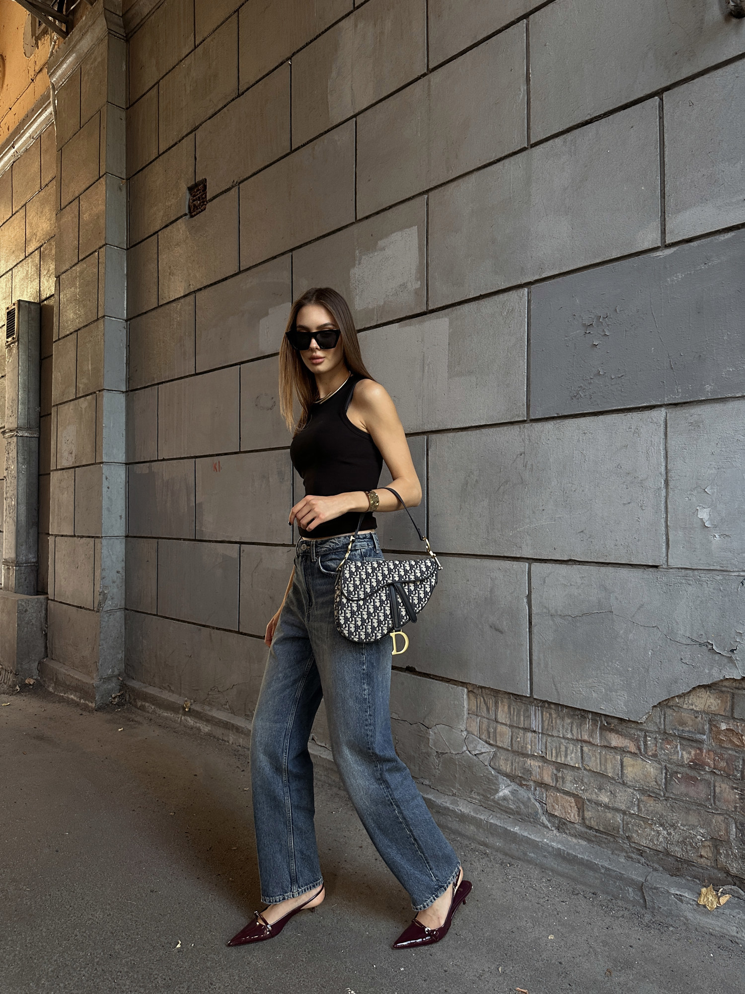 Dior Saddle Bag with Strap Blue Dior Oblique Jacquard [звичайн - 9