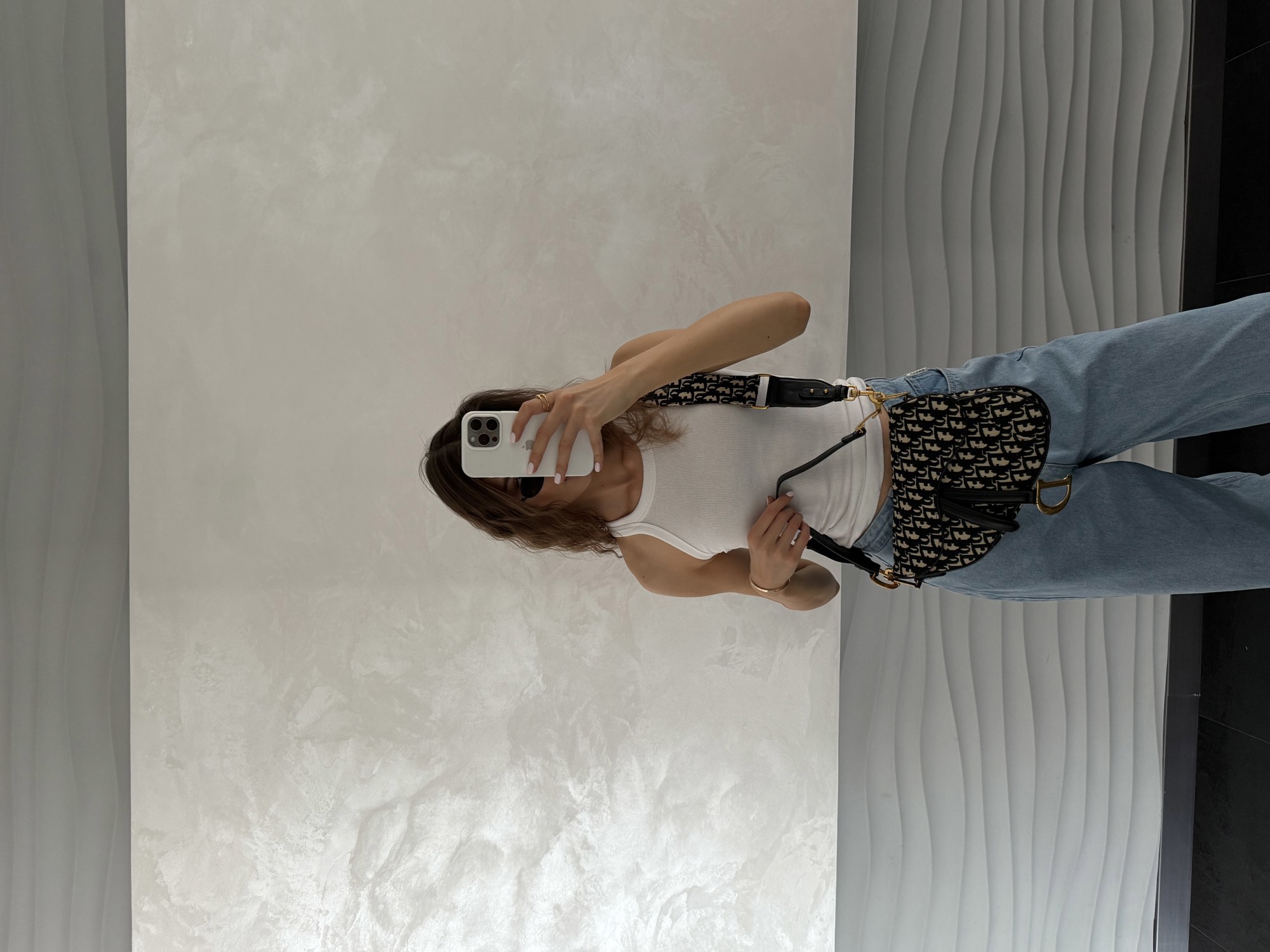 Dior Saddle Bag with Strap Blue Dior Oblique Jacquard [коробка к - 7