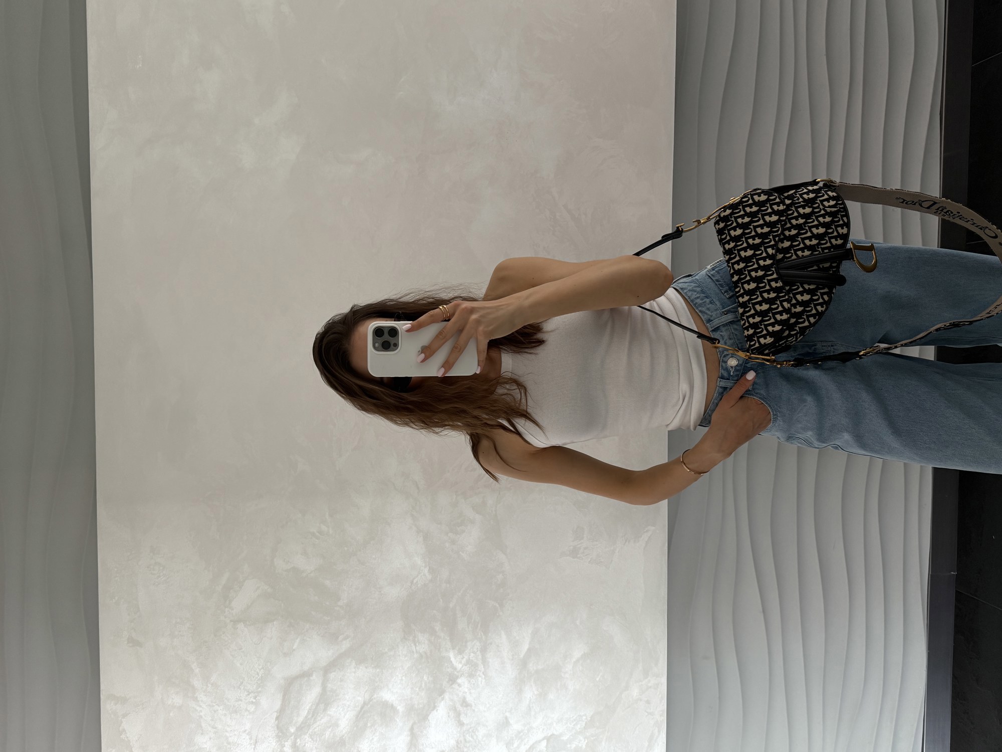 Dior Saddle Bag with Strap Blue Dior Oblique Jacquard [коробка к - 5