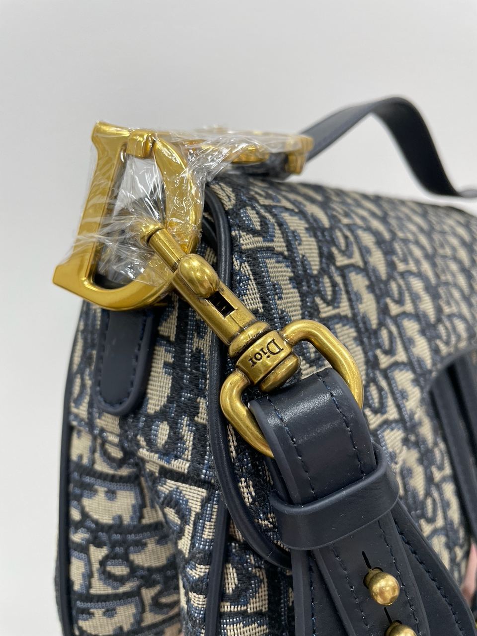 Dior Saddle Bag with Strap Blue Dior Oblique Jacquard - 10