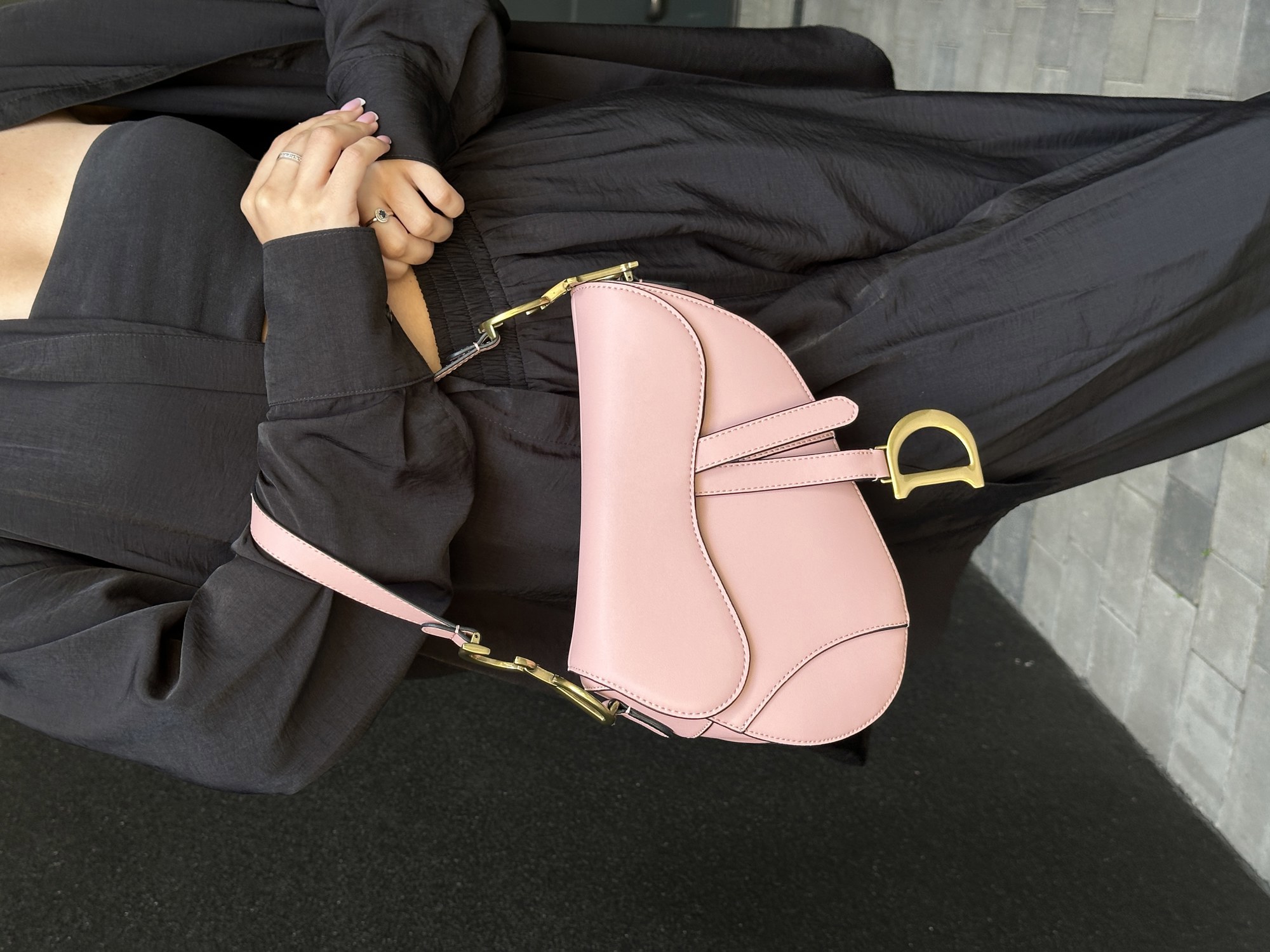 Dior Saddle Bag with Strap Smooth Calfskin Blush - 10