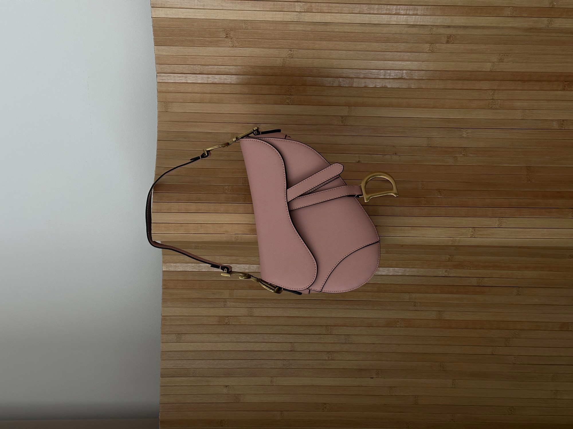 Dior Saddle Bag with Strap Smooth Calfskin Blush - 15