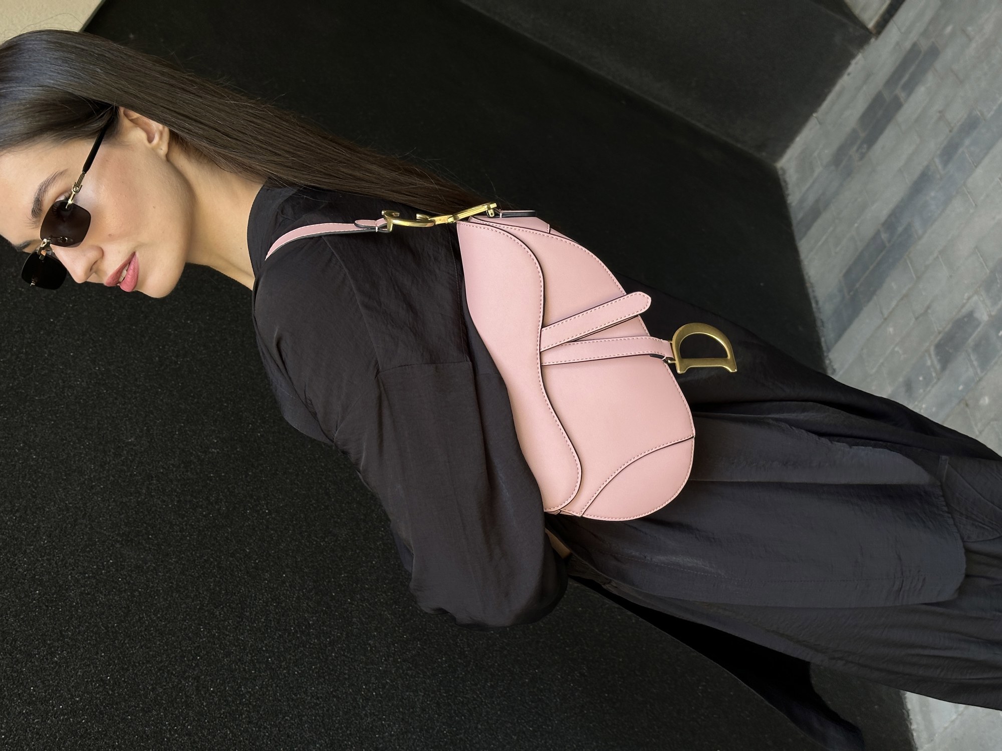 Dior Saddle Bag with Strap Smooth Calfskin Blush - 11