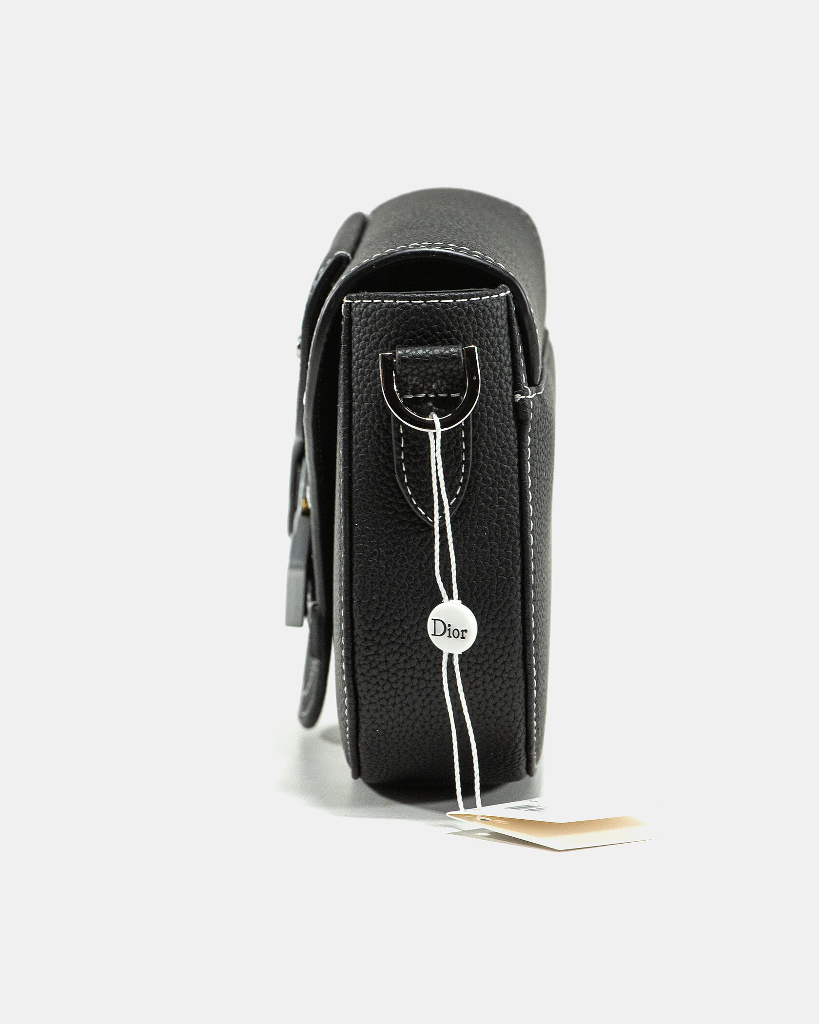 Dior Saddle Messenger Bag in Black Grained Calfskin - 9