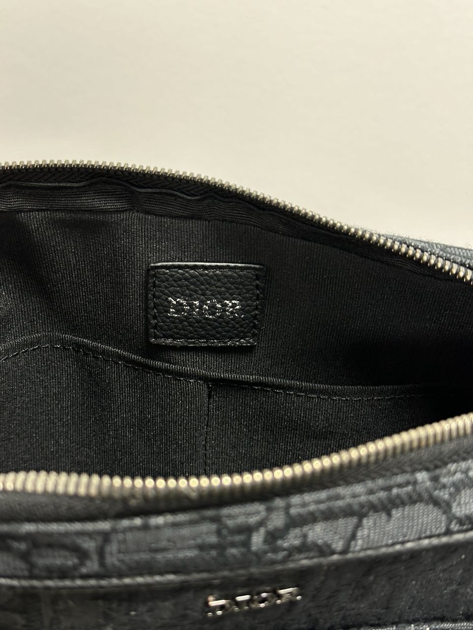 Dior Saddle Triple Pouch Black Oblique Jacquard - 13