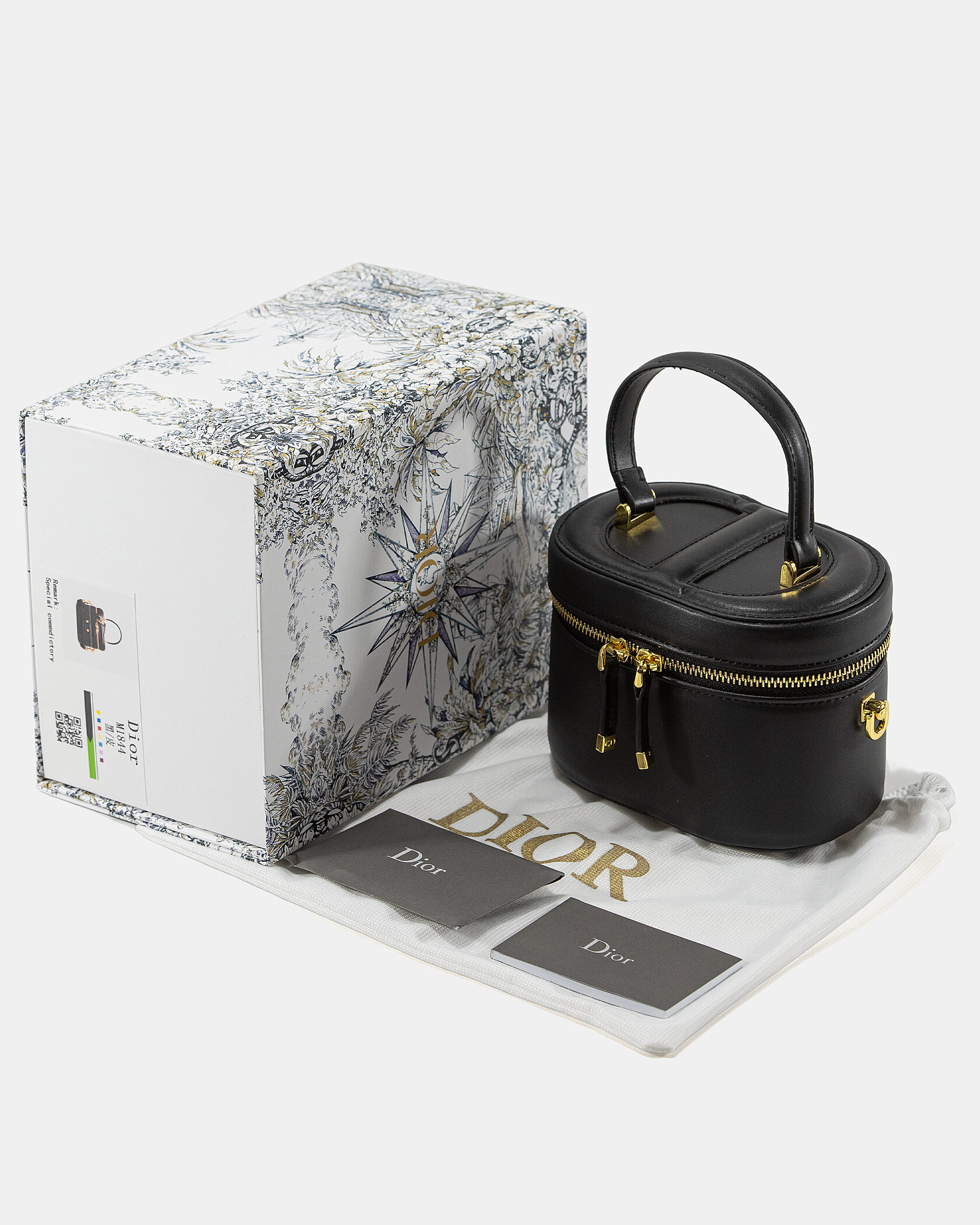 Dior Small CD Signature Vanity Case Black - 2