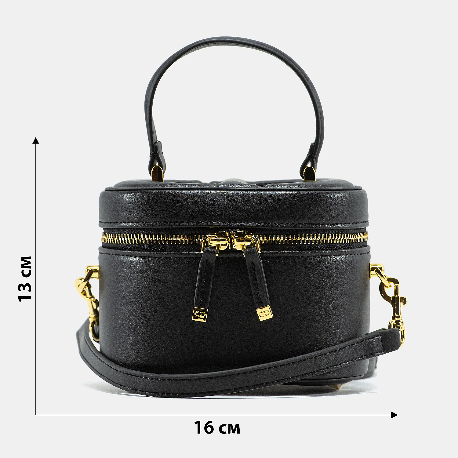 Dior Small CD Signature Vanity Case Black - 3