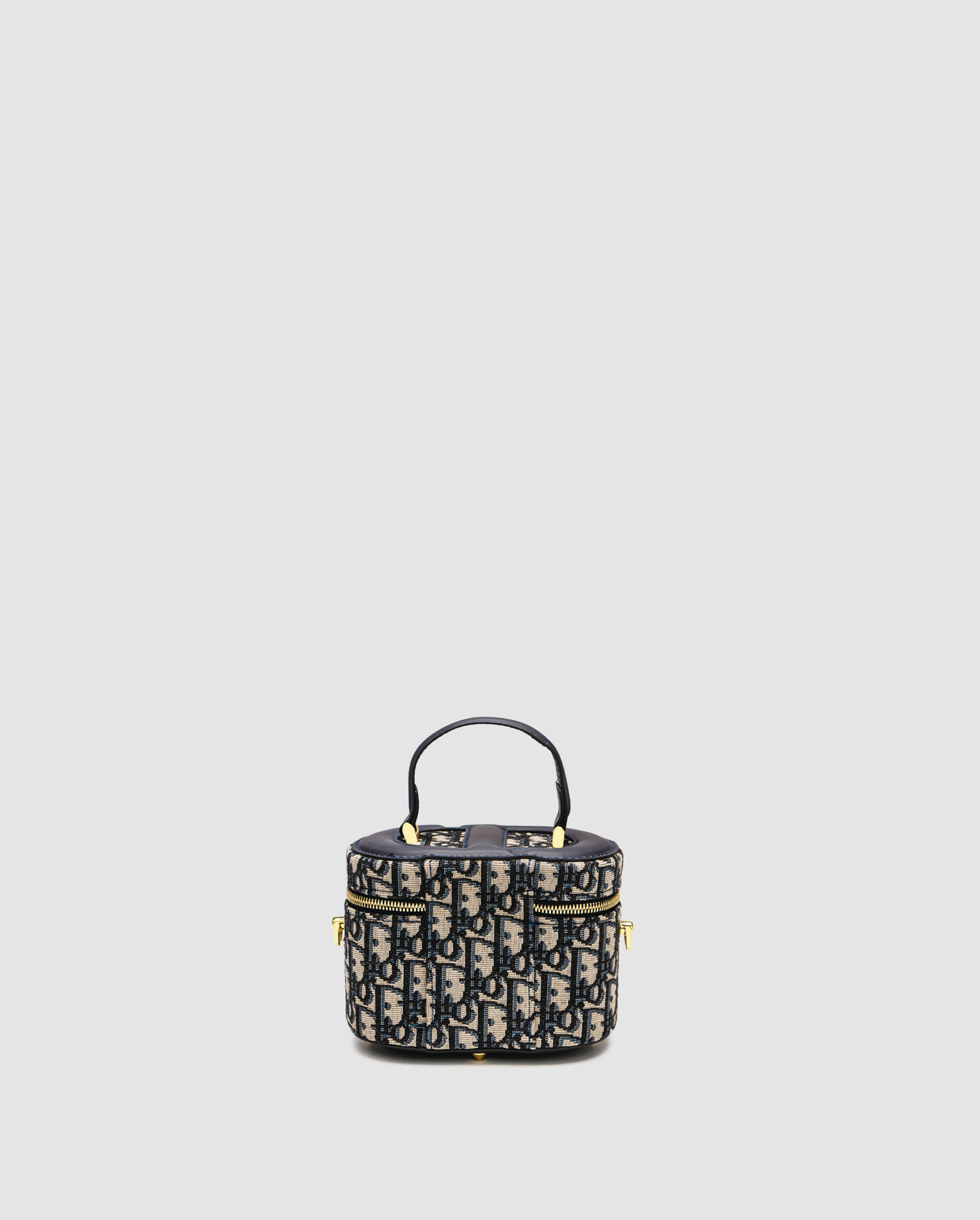 Dior Small CD Signature Vanity Case Blue Dior Oblique Embroider - 2