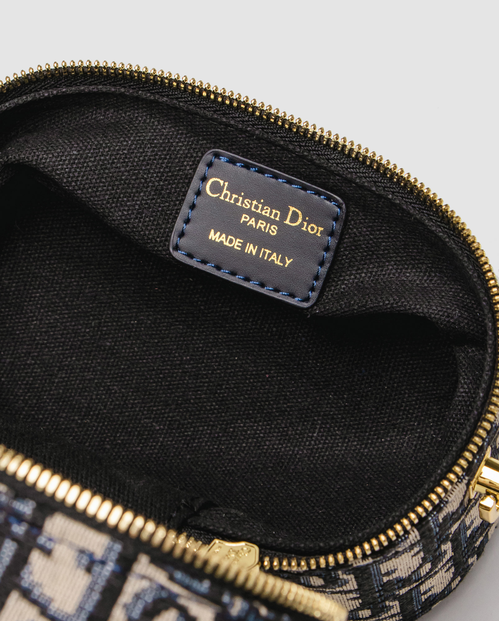 Dior Small CD Signature Vanity Case Blue Dior Oblique Embroider - 5