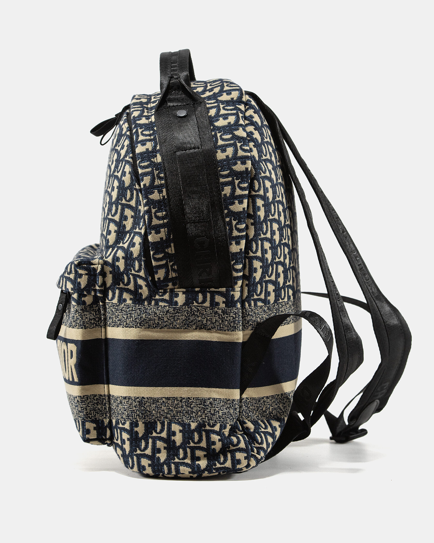 Dior Travel Backpack Dior Oblique Jacquard Blue - 5