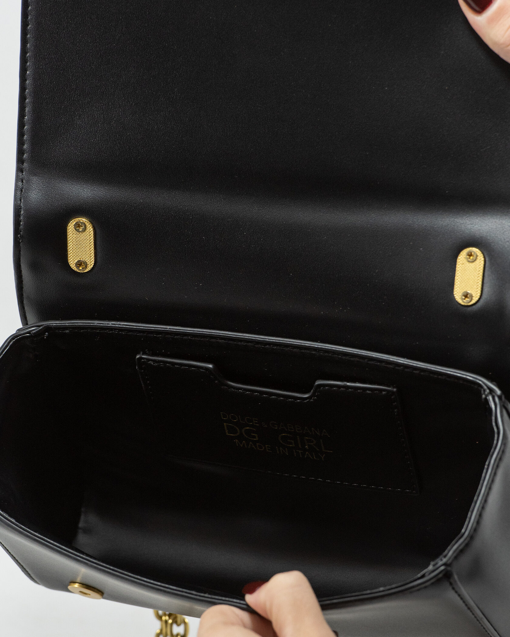 Dolce &amp; Gabbana DG Girls black leather shoulder bag - 13