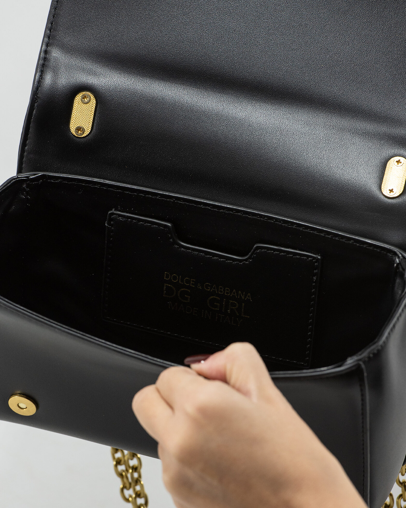 Dolce &amp; Gabbana DG Girls black leather shoulder bag - 14