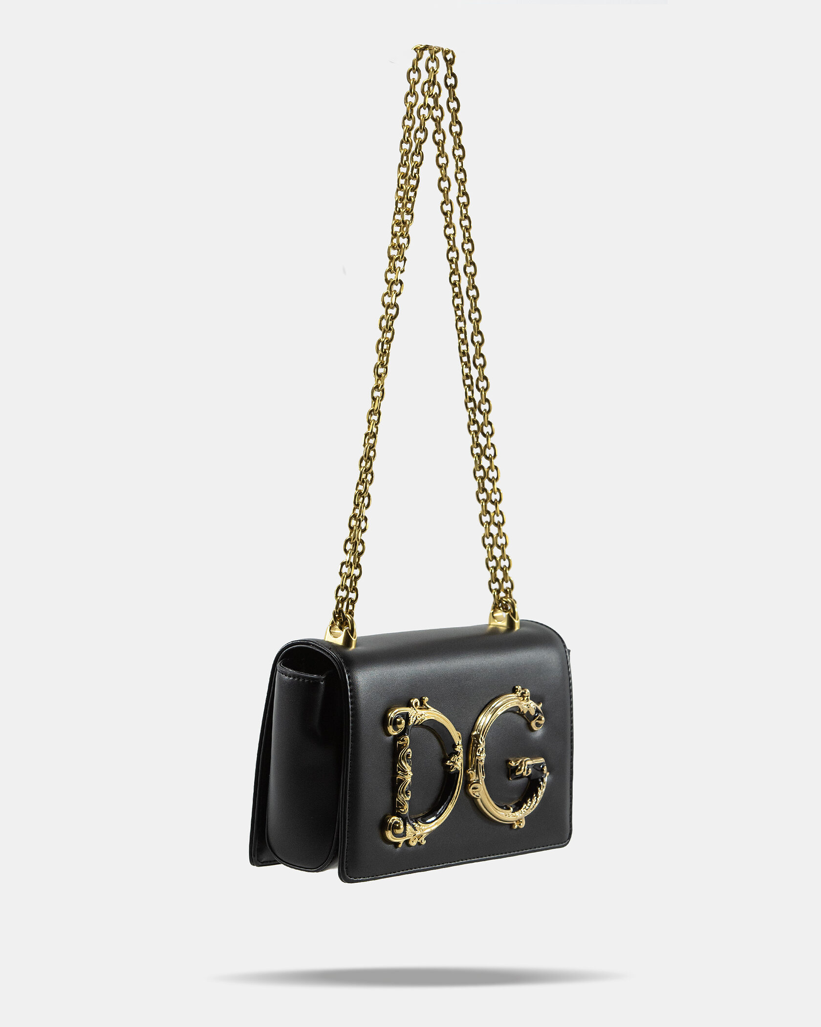 Dolce &amp; Gabbana DG Girls black leather shoulder bag - 6