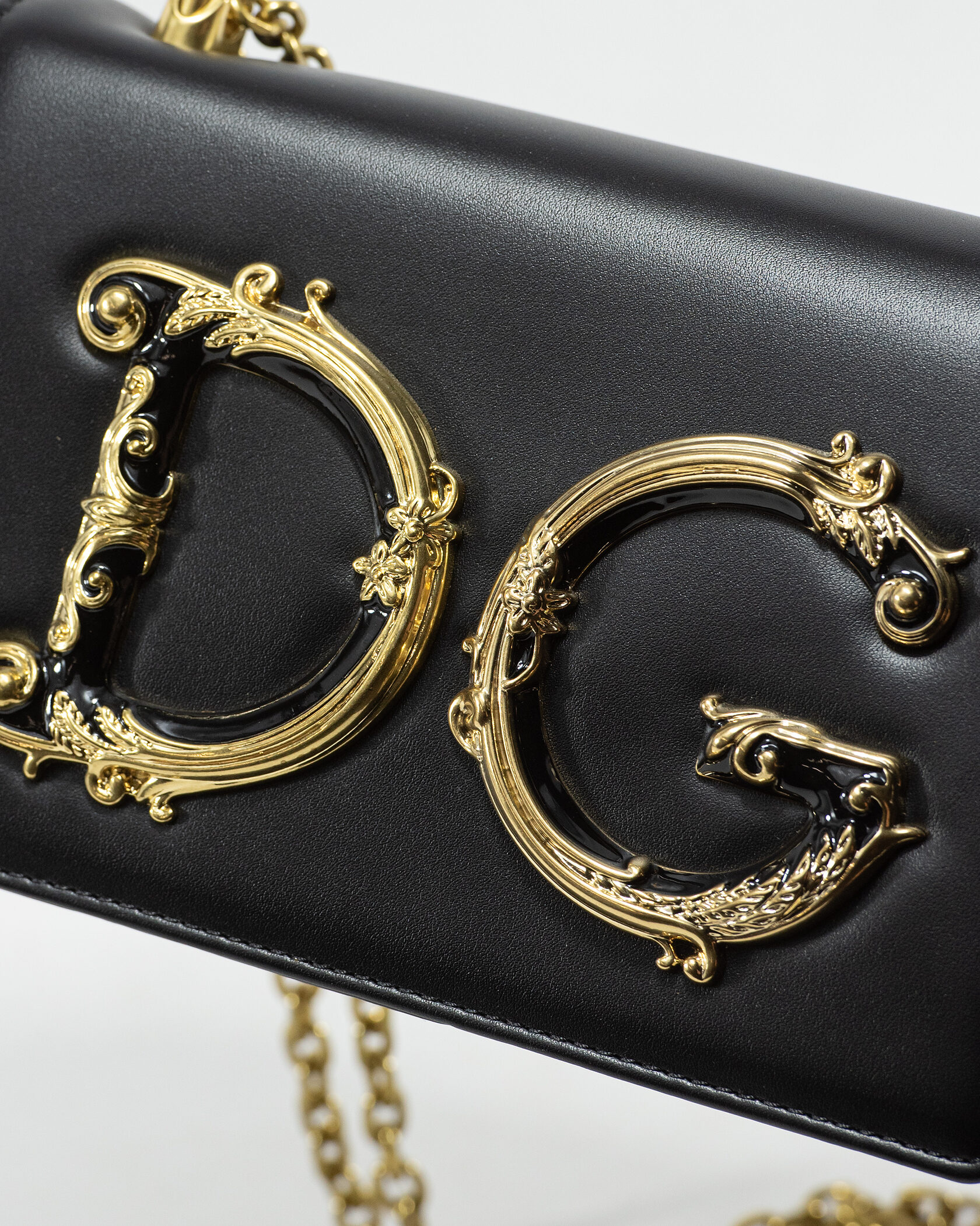 Dolce &amp; Gabbana DG Girls black leather shoulder bag - 8