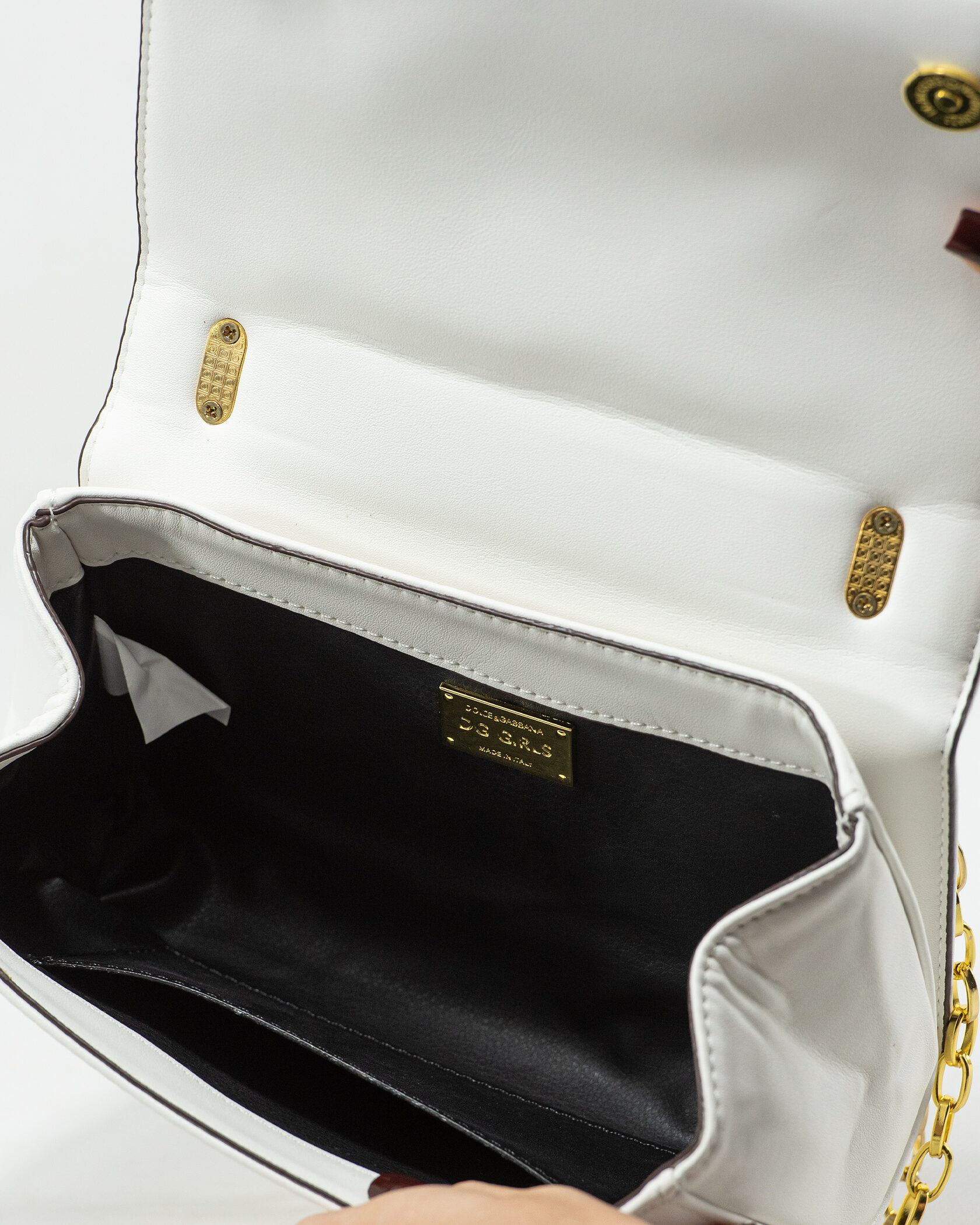 Dolce &amp; Gabbana DG Girls White leather shoulder bag - 12