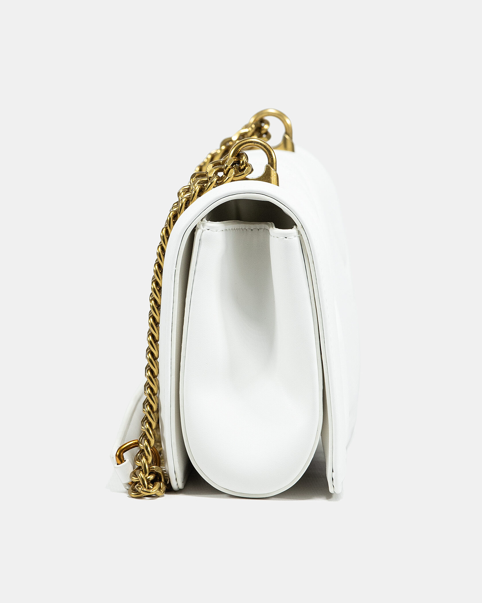 Dolce&amp;Gabbana Medium Devotion Bag in Quilted Nappa Leather White - 9