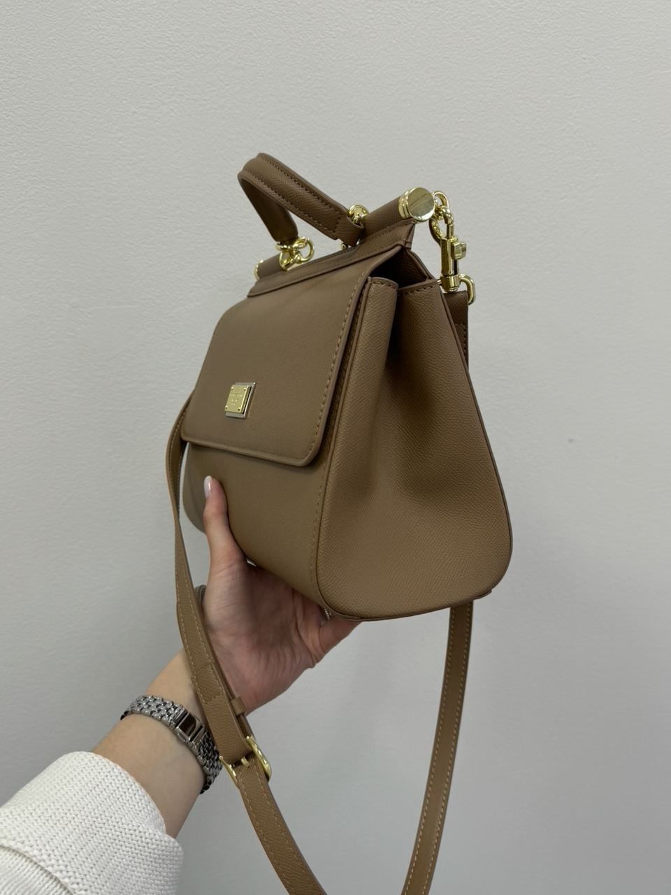 Dolce&amp;Gabbana Sicily Medium Elongated Beige - 19