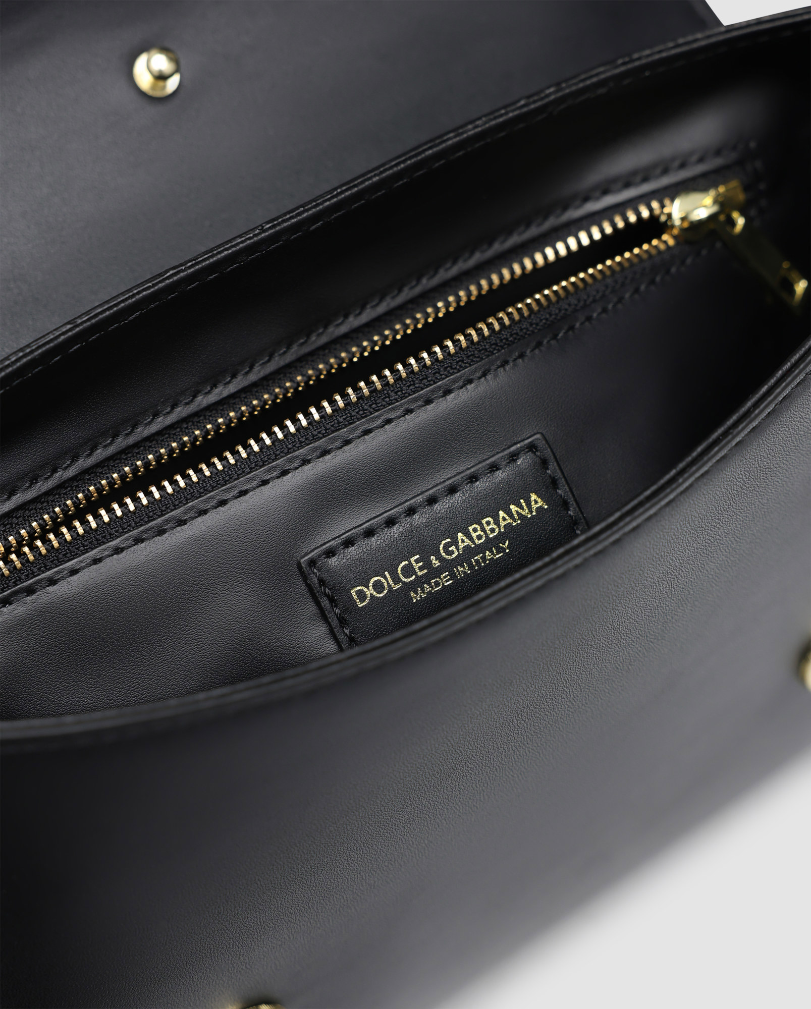 Dolce&Gabbana Calfskin DG Logo Bag Crossbody Bag Black - 3