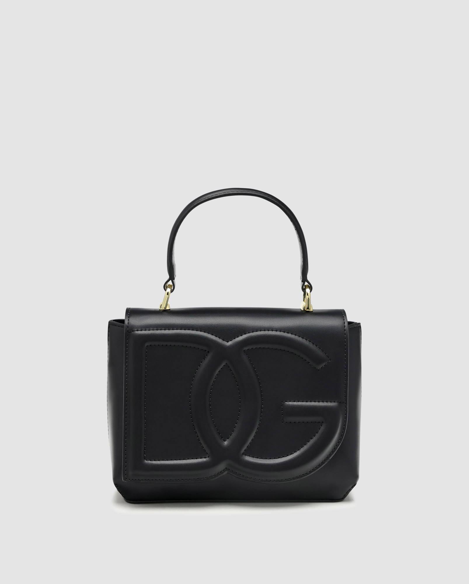 Dolce&Gabbana Calfskin DG Logo Bag Crossbody Bag Black