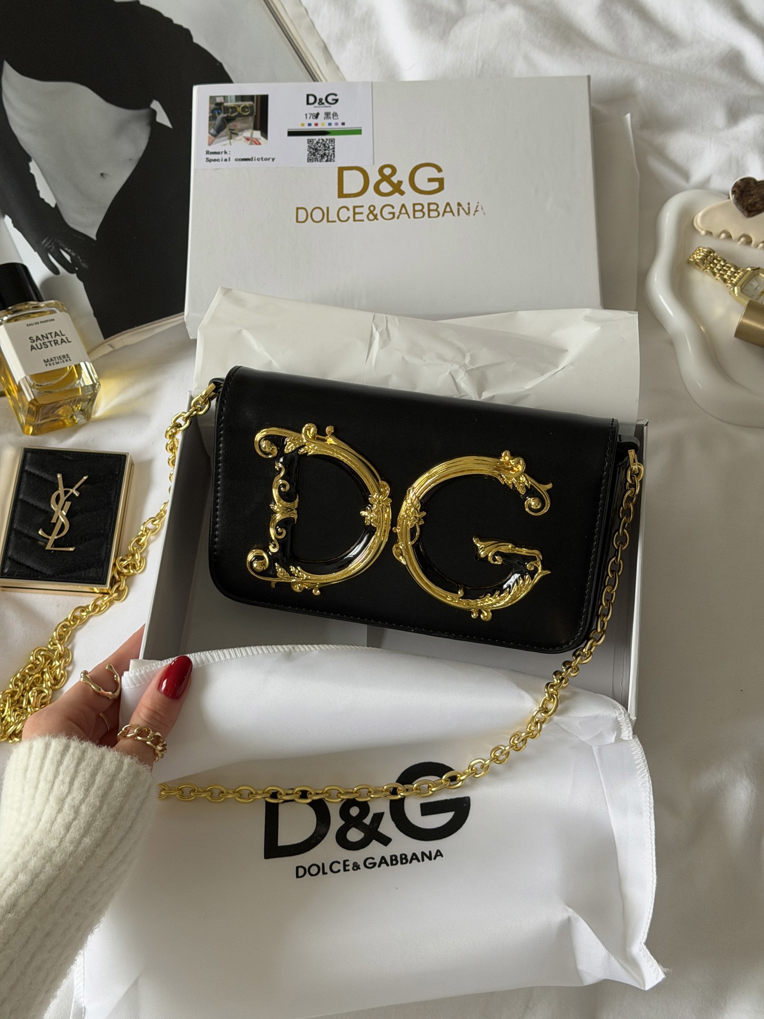 Dolce&Gabbana DG Girls Leather Black Bag - 4