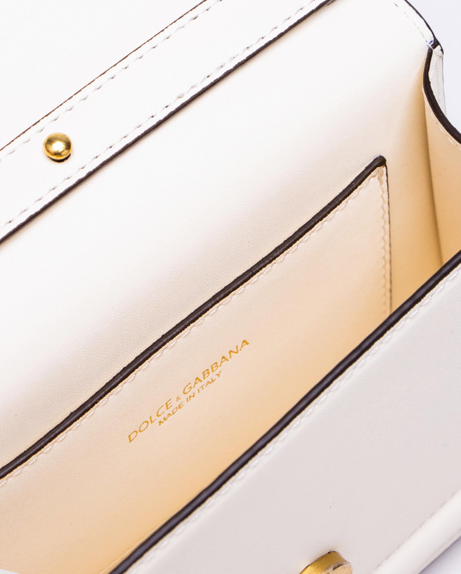 Dolce&Gabbana Small Smooth Calfskin Devotion Bag White - 5