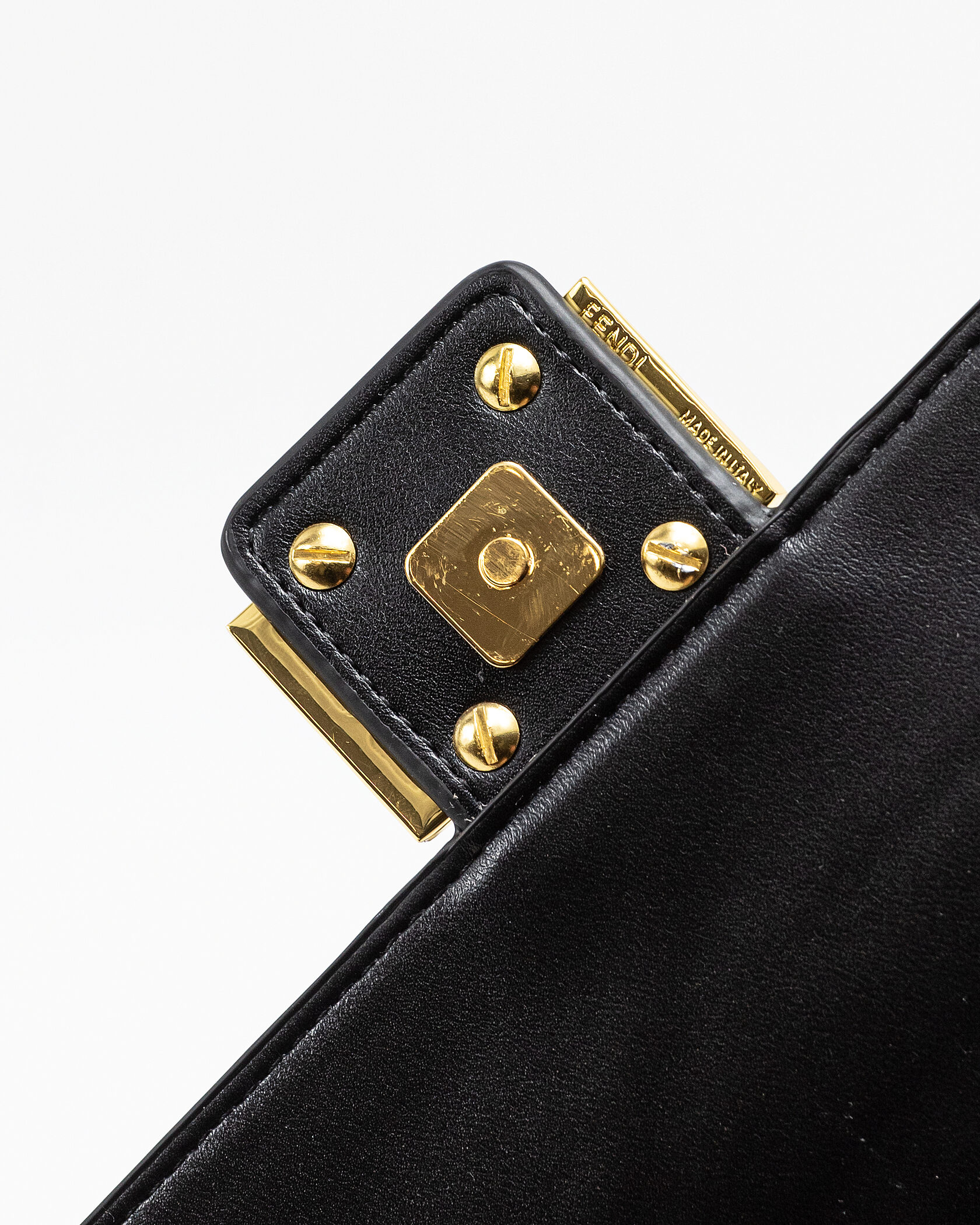 Fendi Baguette Black Leather Bag - 12