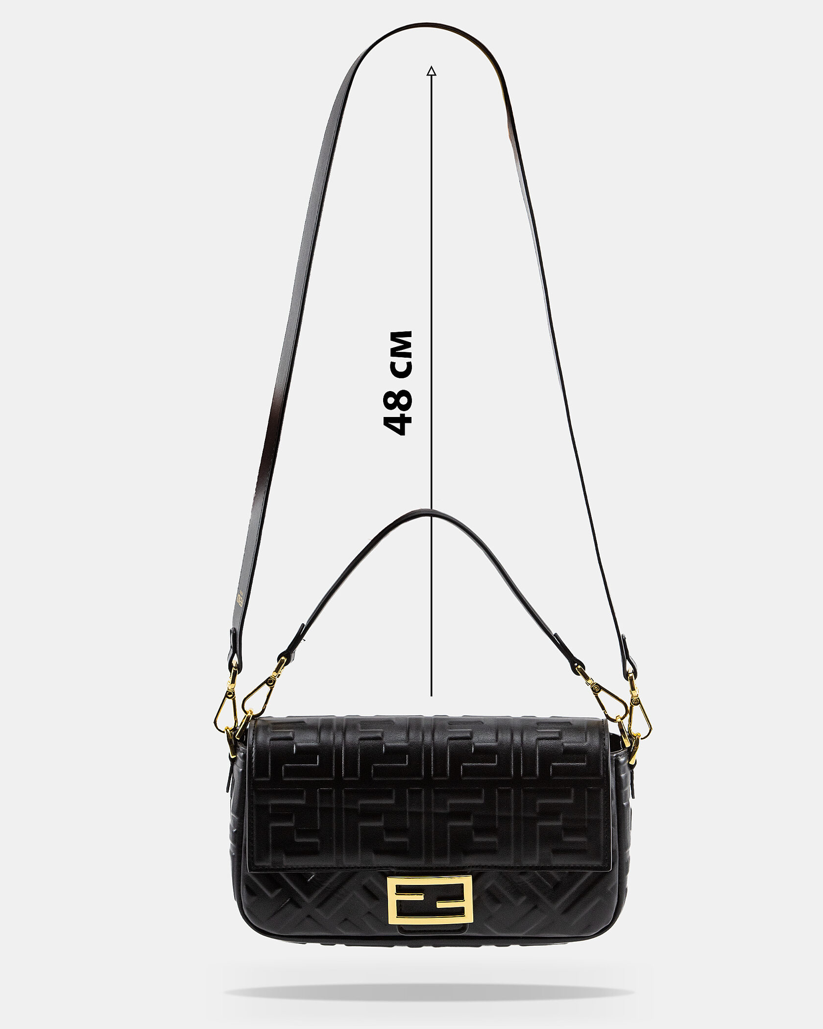 Fendi Baguette Black Leather Bag - 4
