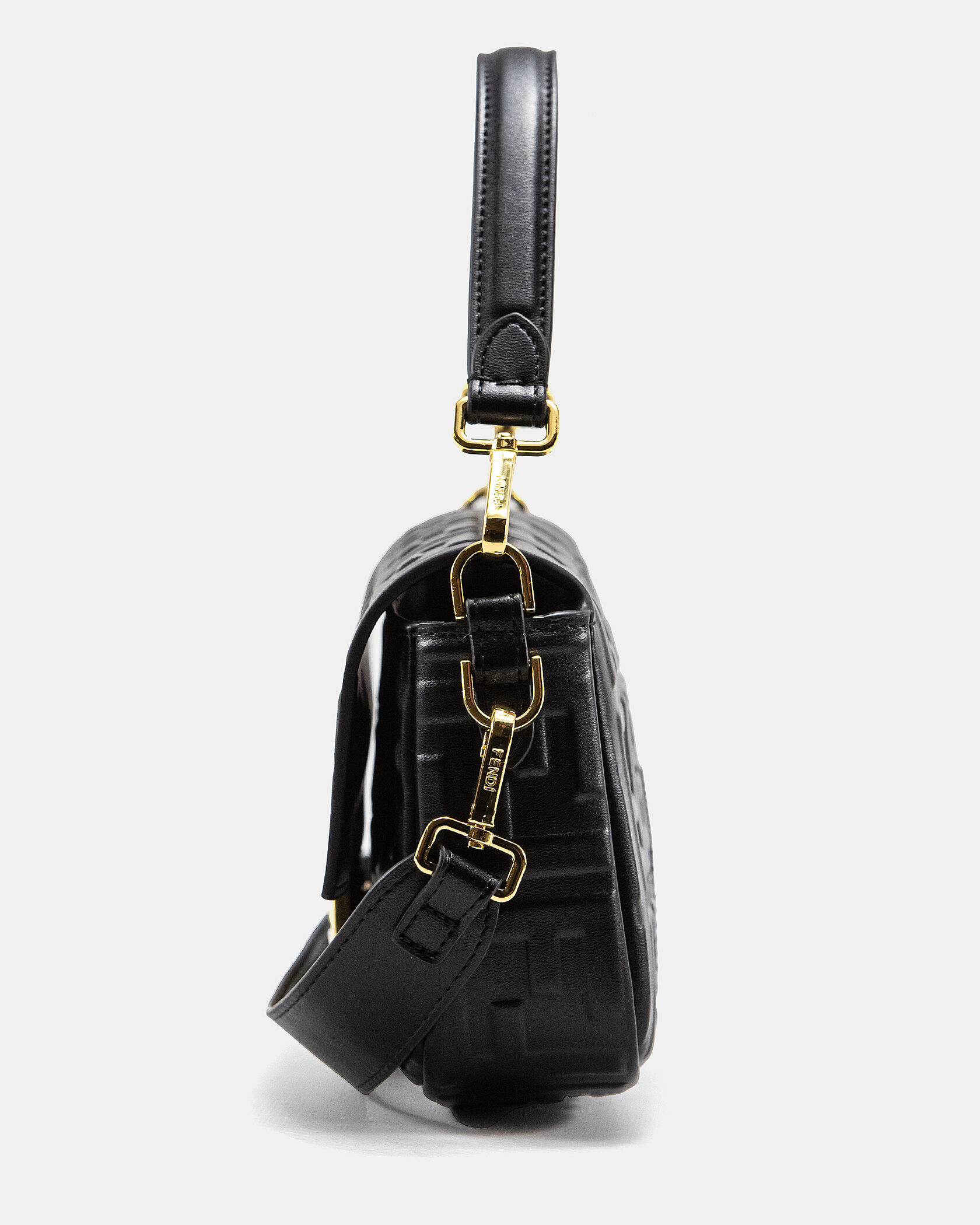 Fendi Baguette Black Leather Bag - 7