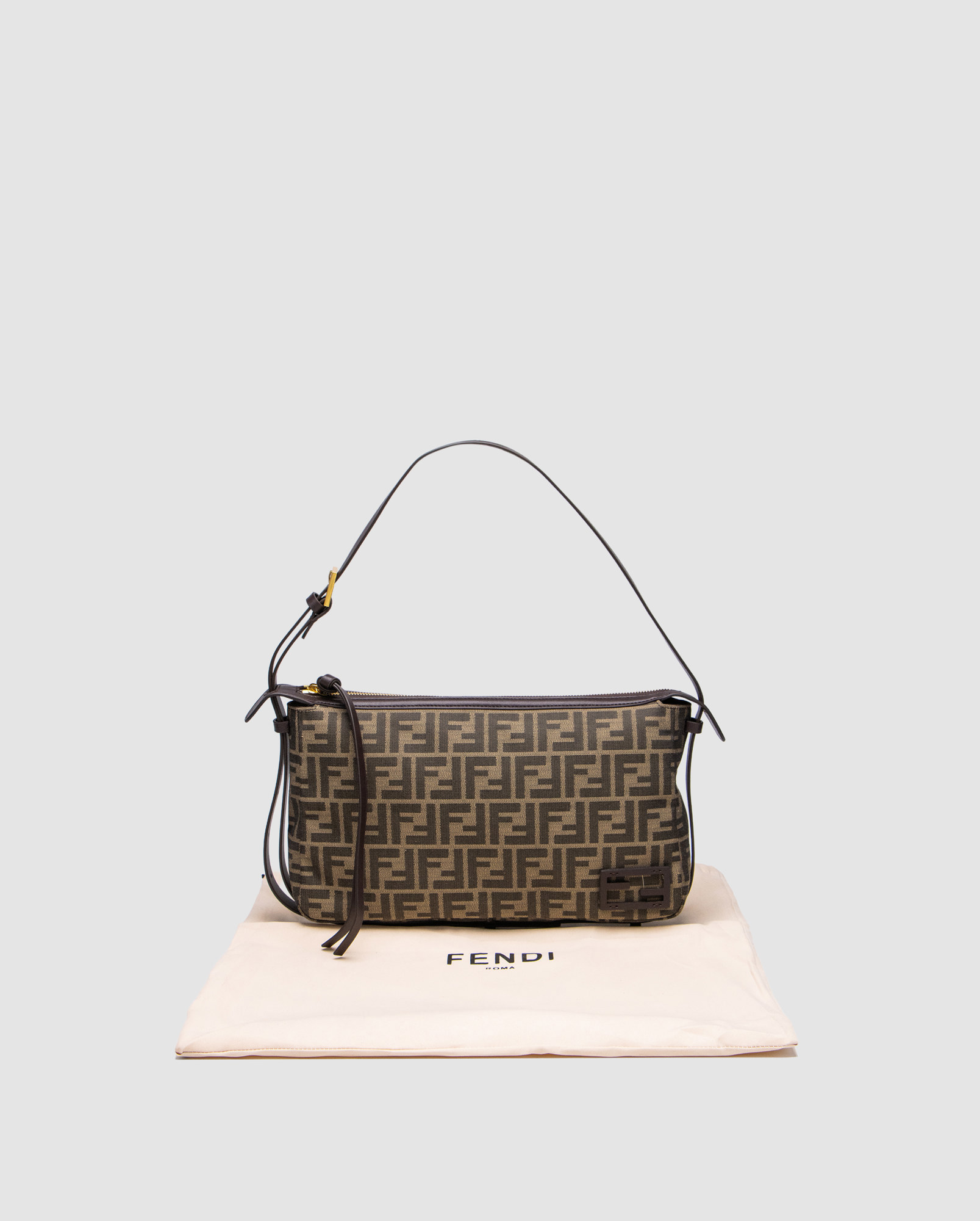 Fendi Brown Zucca Baguette - 6