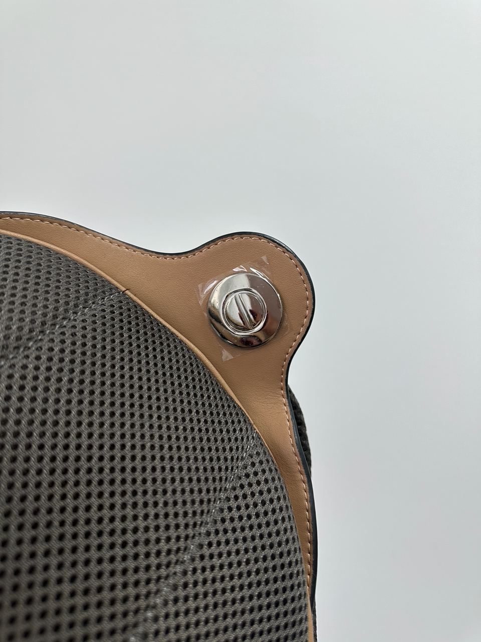 Fendi Chiodo Small Fendi Diagonal Brown FF Canvas Backpack - 9